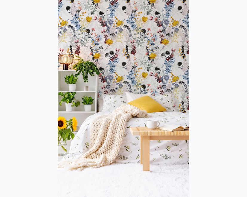 Colorful Wildflower Wallpaper Mural main product photo