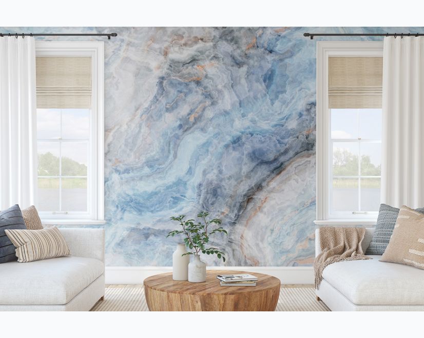 Blue Marble Art Wallpaper Mural main product photo