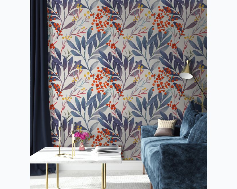 Twigs and Leaves Wallpaper Mural main product photo