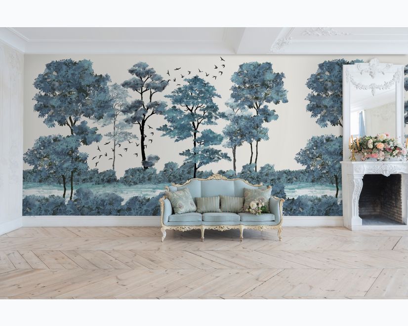 Forest Wallpaper  Tree Wallpaper Murals  Wallsauce UK