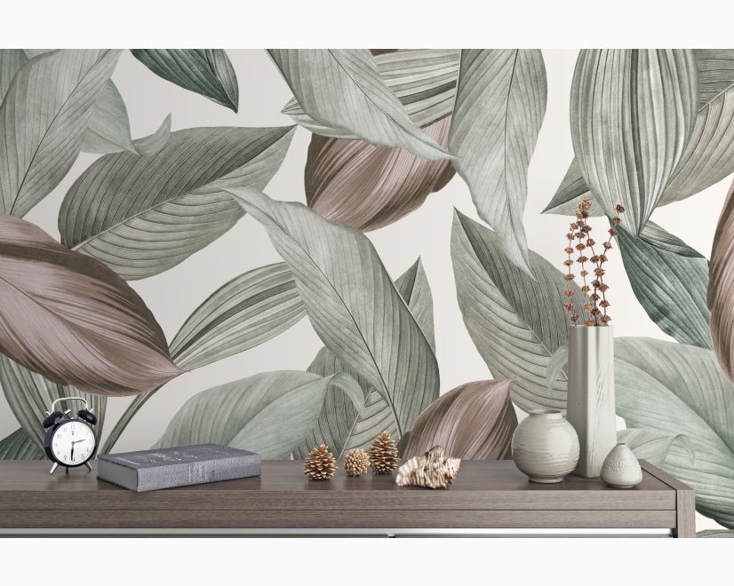 Vintage Leaf Wallpaper Wallpaper Mural main product photo