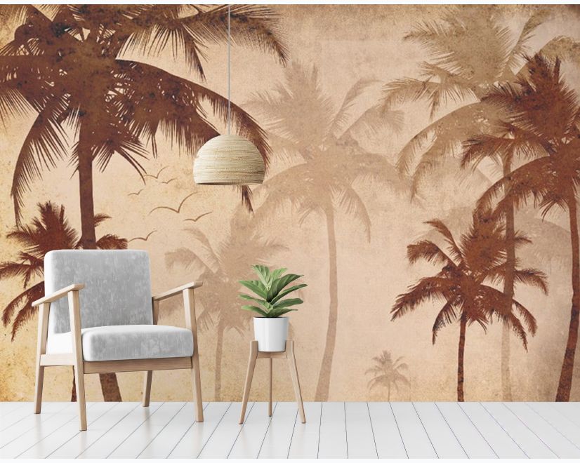 Nostalgic Palm Tree Wallpaper Mural main product photo