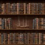 Vintage Library Wallpaper Mural