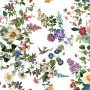 Botanical Flowers Floral with Birds Wallpaper Mural