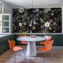 Botanical Flowers Floral with Birds Wallpaper Mural
