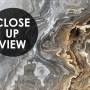 Dark Marble Gray and Brown Waves Wallpaper Mural