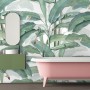 Watercolor Banana Leaf Wallpaper Mural