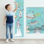 Kids Space Growth Chart Wall Sticker Decal