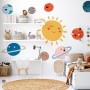 Kids Wall Decal Sun and Planets Wall Decals