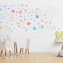 Colorful Watercolor Little Stars Wall Decal Sticker