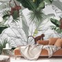 Banana Leaf with Monkey Wallpaper Wallpaper Mural