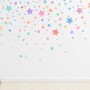 Colorful Watercolor Little Stars Wall Decal Sticker