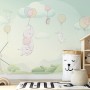 Animals Flying with Balloon Wallpaper Mural