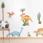 Watercolor Dinosaurs Wall Decal Sticker