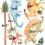 Watercolor Dinosaurs Wall Decal Sticker