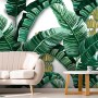 Watercolor Banana Leaf Pattern Wallpaper Mural