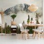 Snowy Mountain Landscape Wallpaper Mural