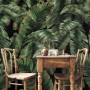 Dark Banana Leaf Wallpaper Mural