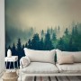 Misty Pine Forest Wallpaper Mural