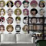 Woman Face Pop Art Wallpaper Mural