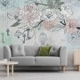 Hanging Keys on Floral Tree Wallpaper Mural