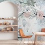 Hanging Keys on Floral Tree Wallpaper Mural