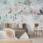 Hanging Keys on Floral Tree Wallpaper Mural