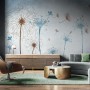 Vintage Dandelion Floral Wallpaper Mural