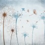 Vintage Dandelion Floral Wallpaper Mural