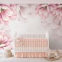 Pastel Pink Flower Wallpaper Mural