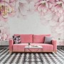 Pastel Pink Flower Wallpaper Mural