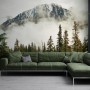 Snowy Mountain Landscape Wallpaper Mural