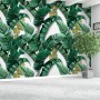Watercolor Banana Leaf Pattern Wallpaper Mural