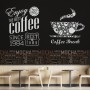 Coffee Mocha Typography Wallpaper Mural