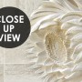 3D Embossed Look Marble Sunflower Wallpaper Mural