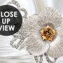 Luxury Floral Diamond Daisy Wallpaper Mural