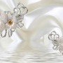 Luxury Floral Diamond Daisy Wallpaper Mural