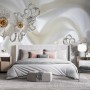 Luxury Floral Diamond Daisy Wallpaper Mural