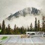 Snowy Mountain Landscape Wallpaper Mural
