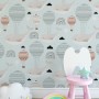 Air Balloon with Whale Wallpaper Mural