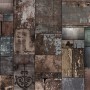 Dark Stone Wall Pattern Wallpaper Mural