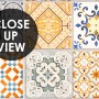 Faux Ceramic Tiles Wallpaper Mural