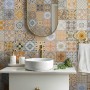 Faux Ceramic Tiles Wallpaper Mural