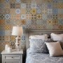 Faux Ceramic Tiles Wallpaper Mural