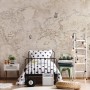 Vintage Old Parchment World Map Wallpaper Mural