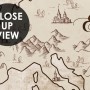 Vintage Old Parchment World Map Wallpaper Mural