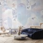 Dreamy Floral and Birds Wallpaper Mural