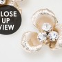 Cream Jewellery Rose Floral Wallpaper Mural