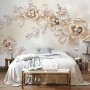 Cream Jewellery Rose Floral Wallpaper Mural