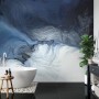 Abstract Dark Blue Brush Wallpaper Mural